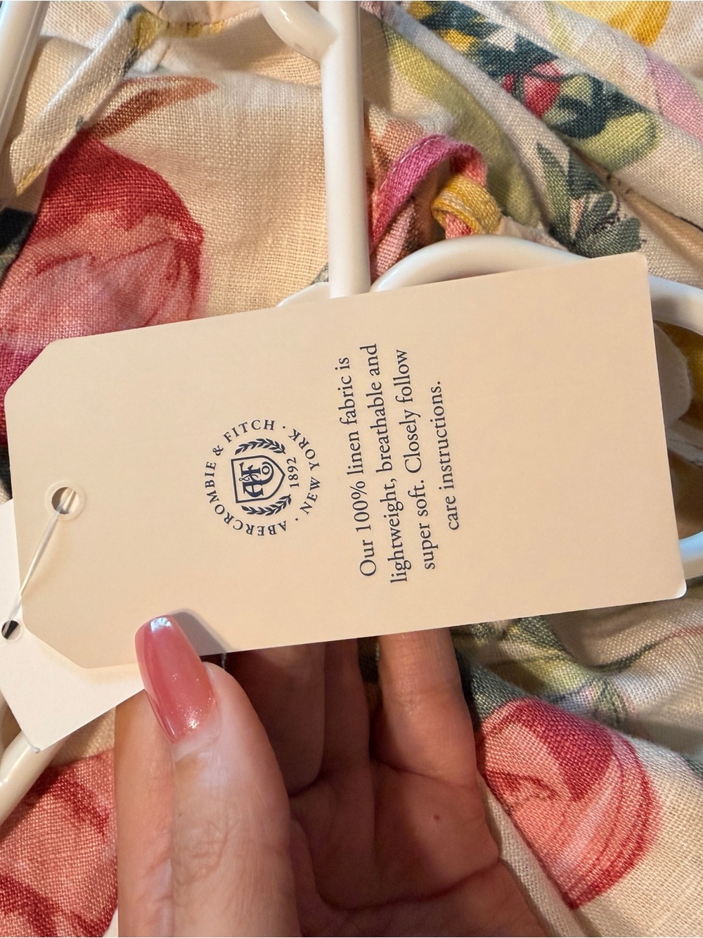 Abercrombie & Fitch Cream Floral Midi Slip Dress - Picture 4 of 6